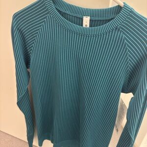 Lululemon Athletica Teal Ribbed Top